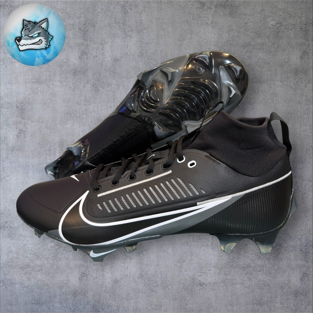 Nike Vapor Edge Pro 360 2 Black White Football Cleats Men's Size 12.5 DA5456-010